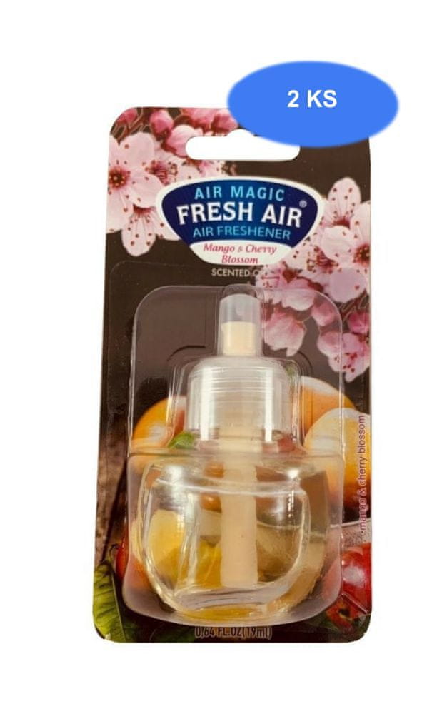 Fresh Air náhradná náplň elektrického osviežovača 19 ml Mango&Cherry Blossom (2 ks)